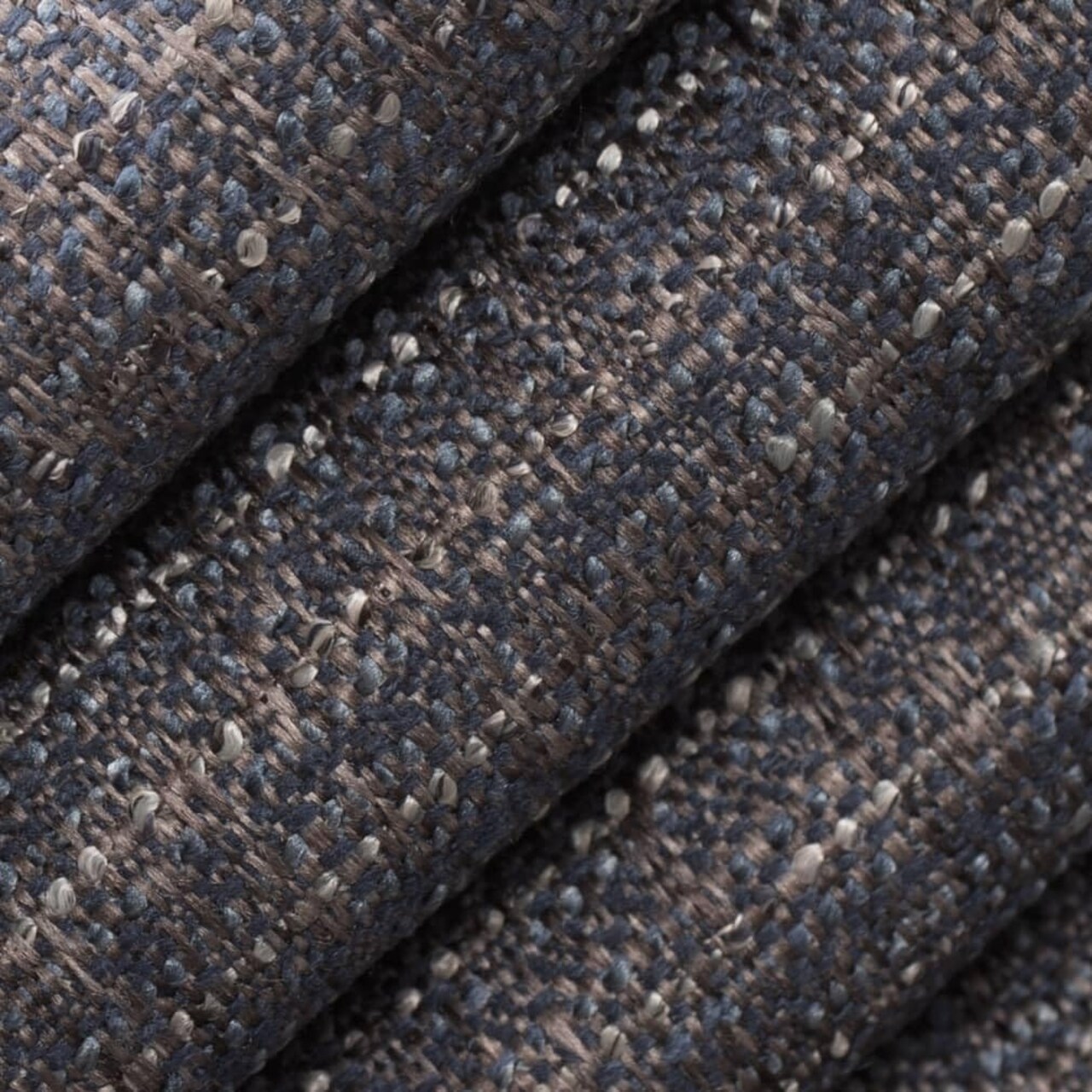 Blue Stain Resistant Performance Pet Friendly Texturedd Tweed Upholstery Fabric by The Yard - SKU: Cara Admiral